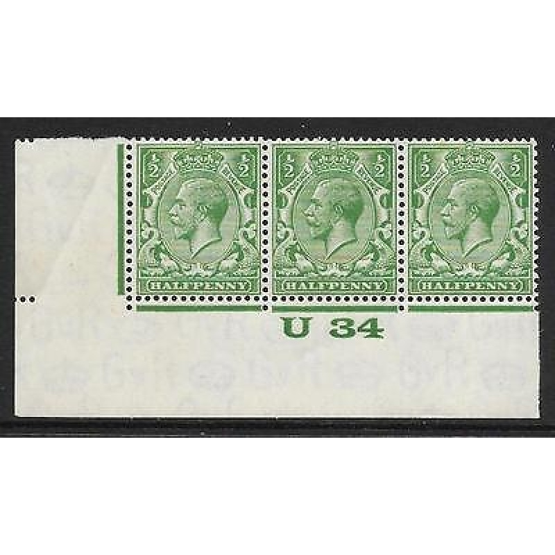 d Green Block Cypher Control U34 imperf UNMOUNTED MINT MNH