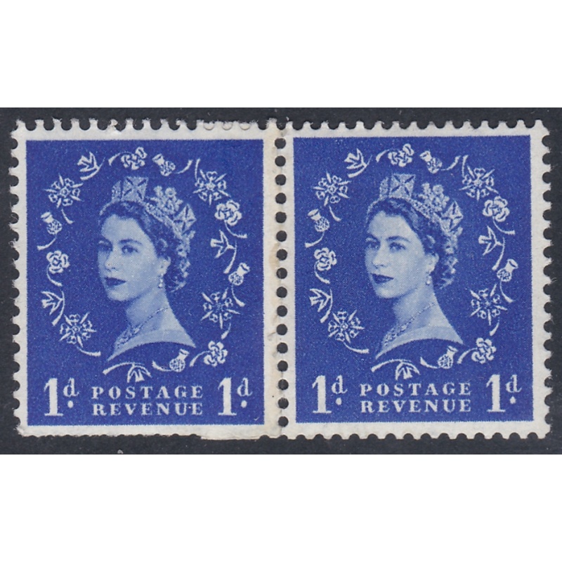 S16g Horizontal Wilding Multi Crown on Cream Coil join Pair UNMOUNTED MINT  MNH