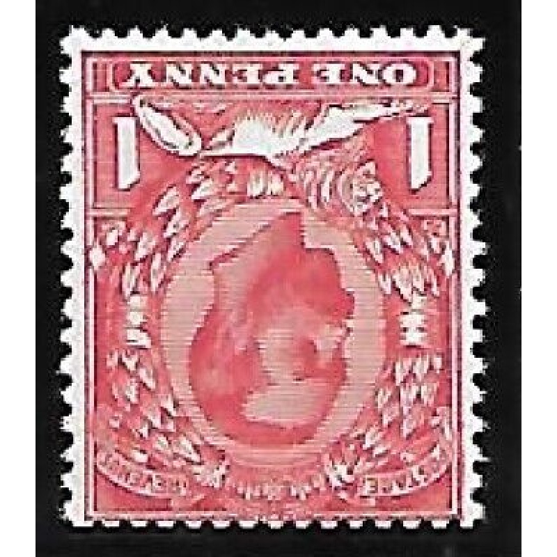 Sg 333wi N9(4) 1d Aniline Scarlet Downey Head wmk Inverted UNMOUNTED MINT