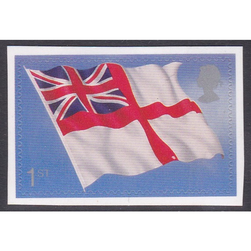 PM4 2001 Sg2208 White Ensign 1st class stamp out of booklet - self adhesive