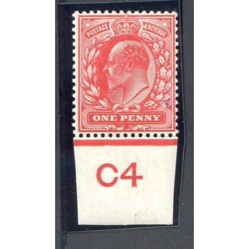 KEV11 1d Scarlet C4 Control Single Mounted Mint