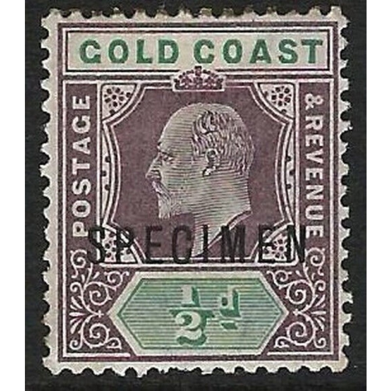 GOLD COAST - Sg 38s - 1902 - d Dull Purple  Green with Spec Ovpt MM