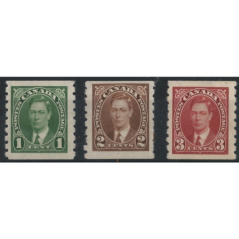 CANADA Sg 368-370 - 1937 Coil Stamps LMM