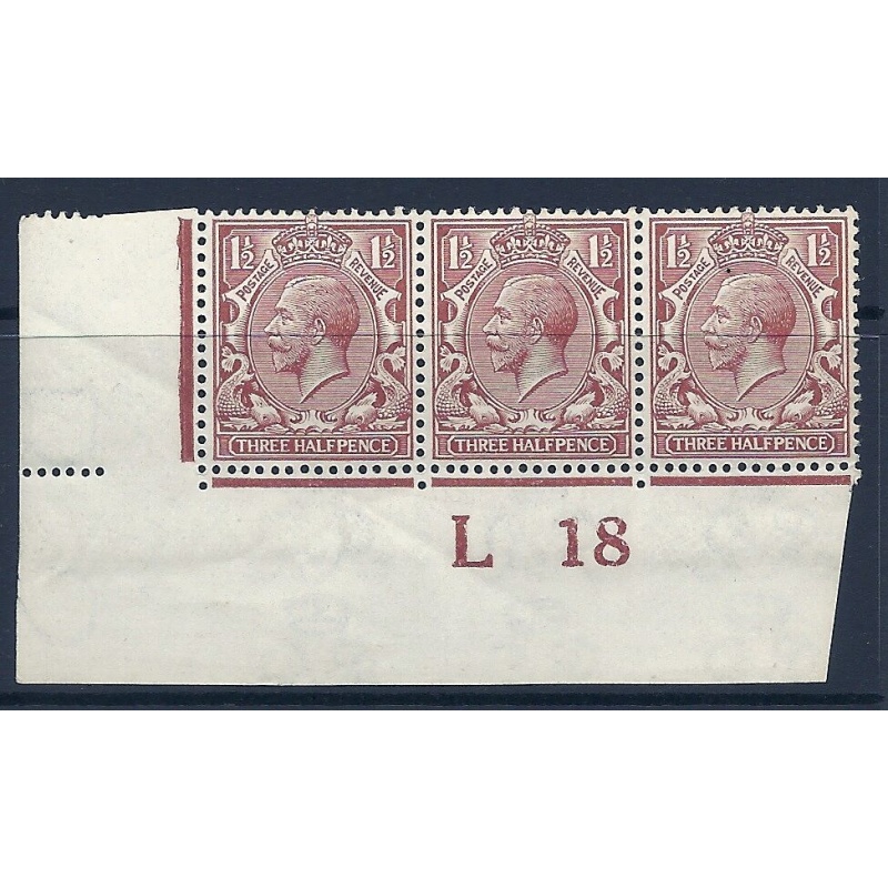 N18(2) 1d Pale Red Brown Royal Cypher control L 18 imperf UNMOUNTED MINT MNH