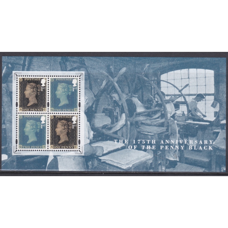 MS3710 2015 175th Anniversary Penny Black no barcode miniature sheet U M