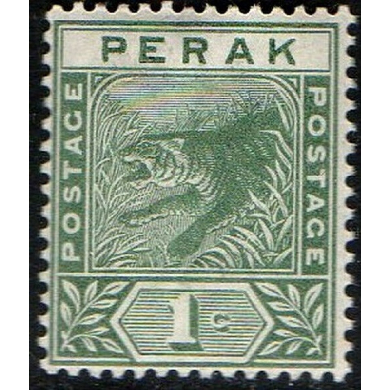 Malaya Perak Sg61 - 1c. green 1892 MNH