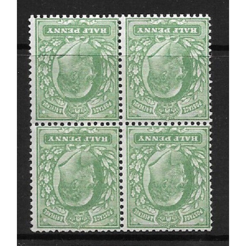 Sg 267wi M3(3) d Deep Dull Green Harrison Perf. 14 blk of 4 UNMOUNTED MINT MNH