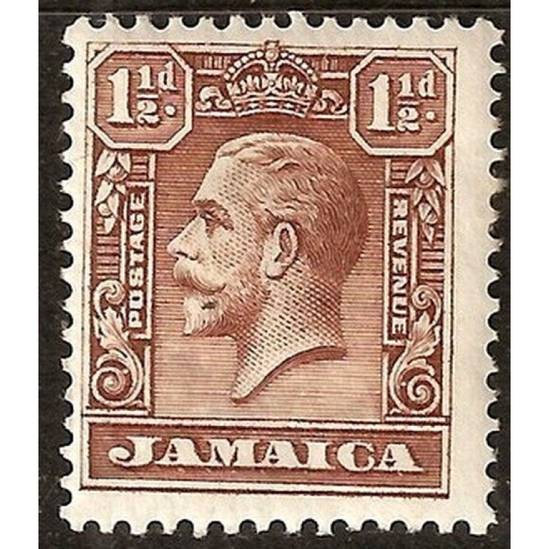 Jamaica Sg109 - 1d . chocolate 1929- 32 HMM