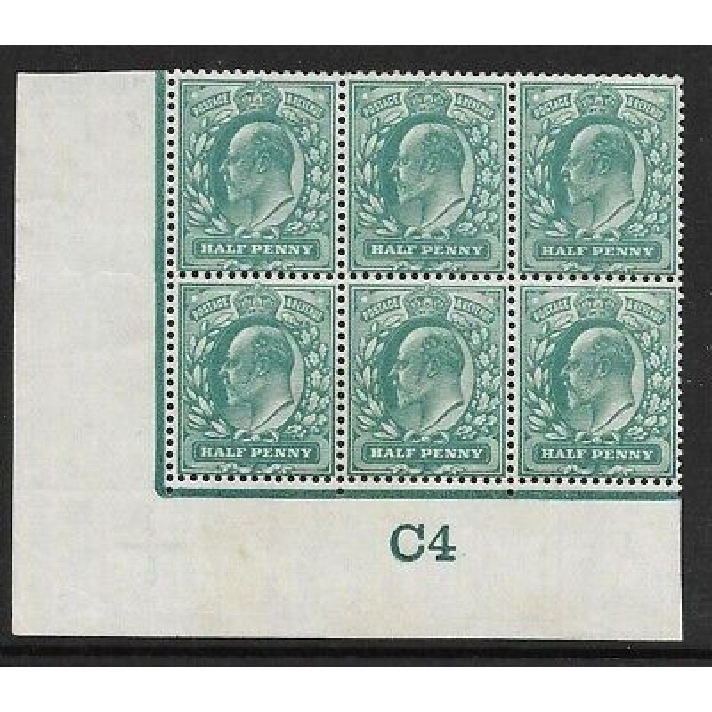 d Blue-Green Control C4 with variety plate 23 Ex Lady Mairi Bury UNMOUNTED MINT