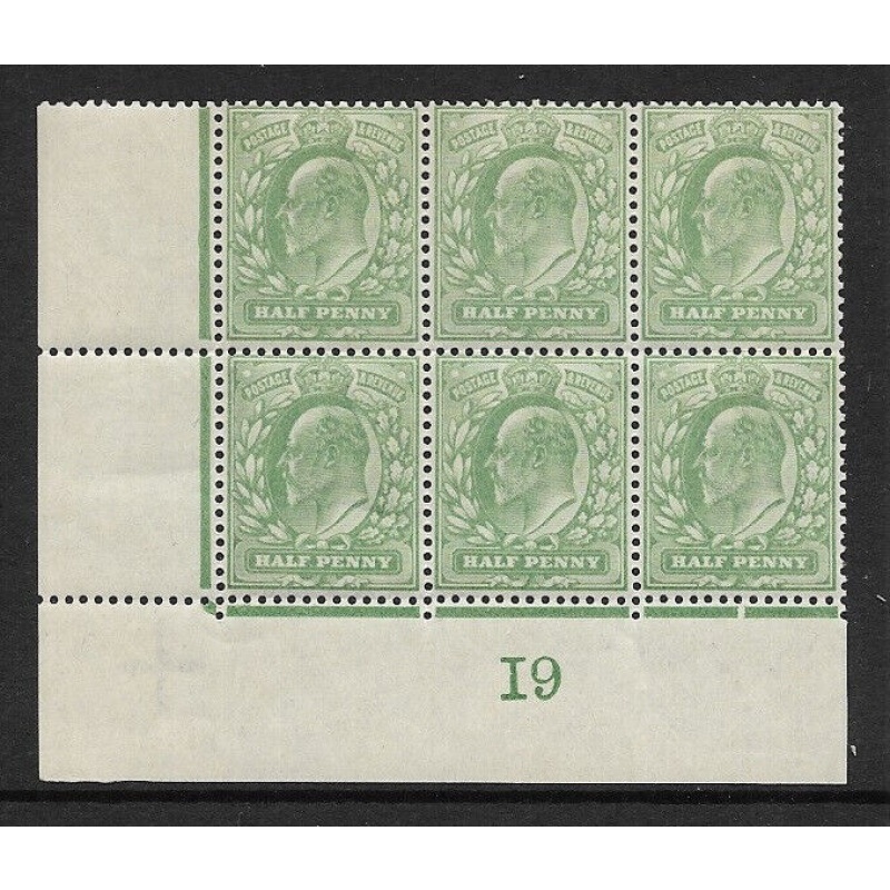 1907 M2(2) d Yellow Green Control I9 De La Rue UNMOUNTED MINT