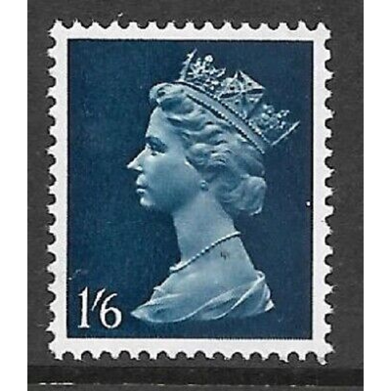 Sg 743Ev 1 6 Pre-decimal Machin with Greenish-Blue Omitted - UNMOUNTED MINT