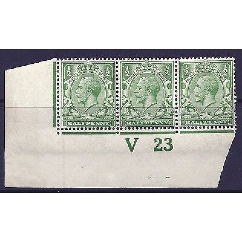 N14(6) d Bright Green Control V 23 imperf UNMOUNTED MINT with faults