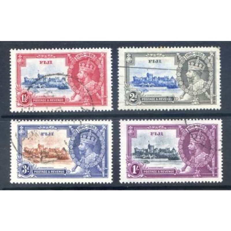 Fiji 1935 Silver Jubilee Set SG242 245 Fine Used