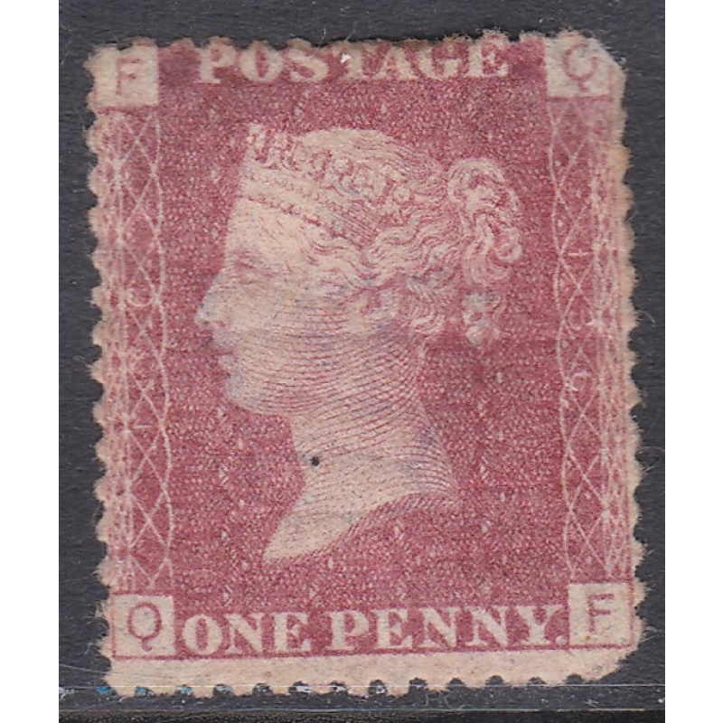 1858 1d Penny Red plate 136 Lettered Q-F MOUNTED MINT