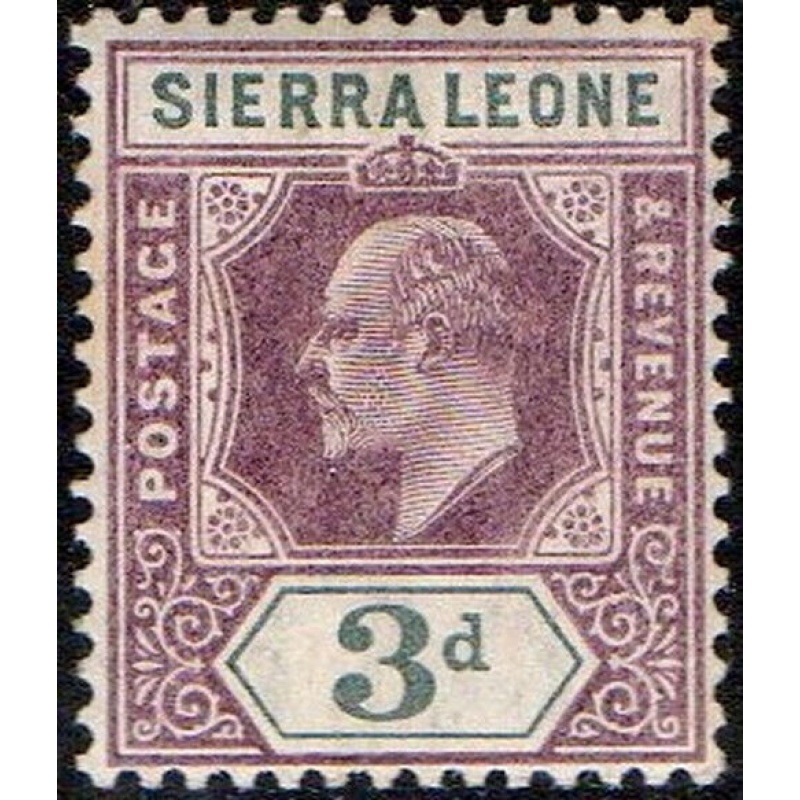 Sierra Leone Sg78 - 3d. dull purple and grey 1903 MM