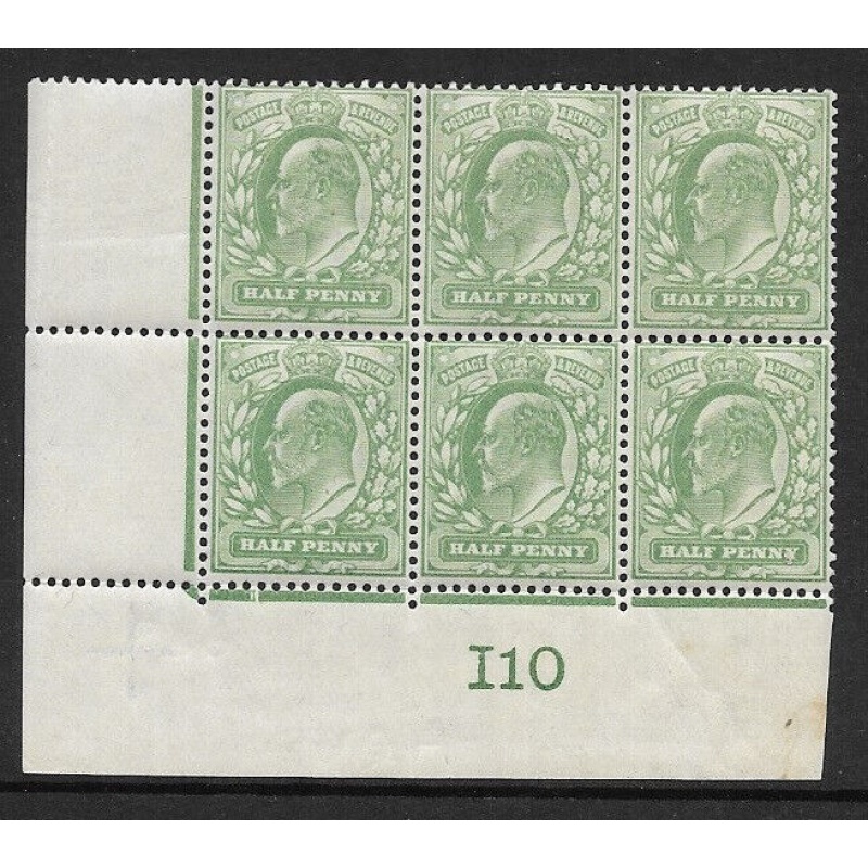 1907 M2(2) d Yellow Green Control I10 De La Rue perf V2A UNMOUNTED MINT