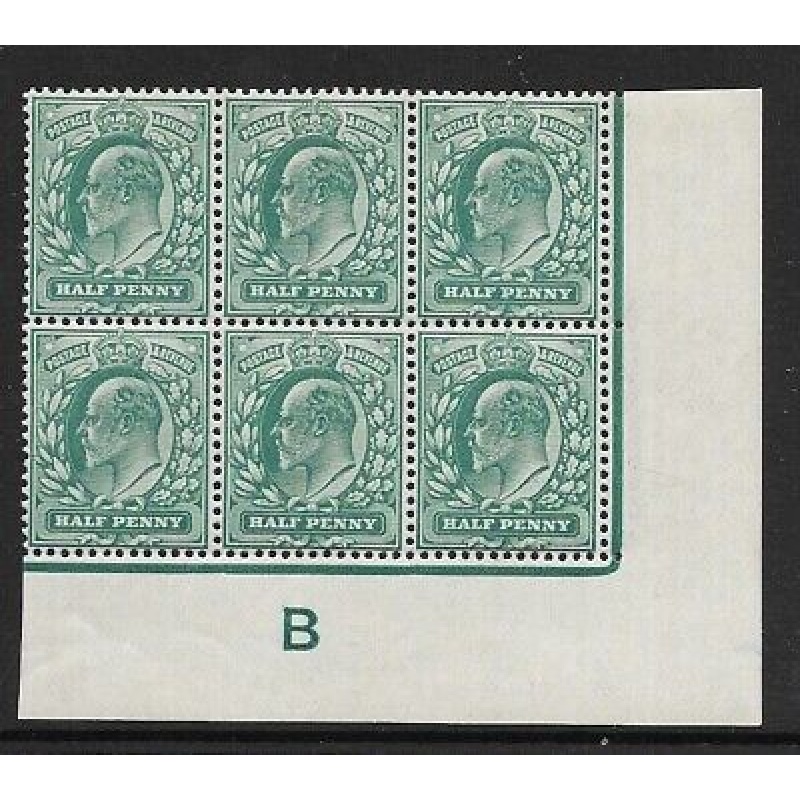 d Blue-Green Control B Imperf perf type H1 plate 10 UNMOUNTED MINT