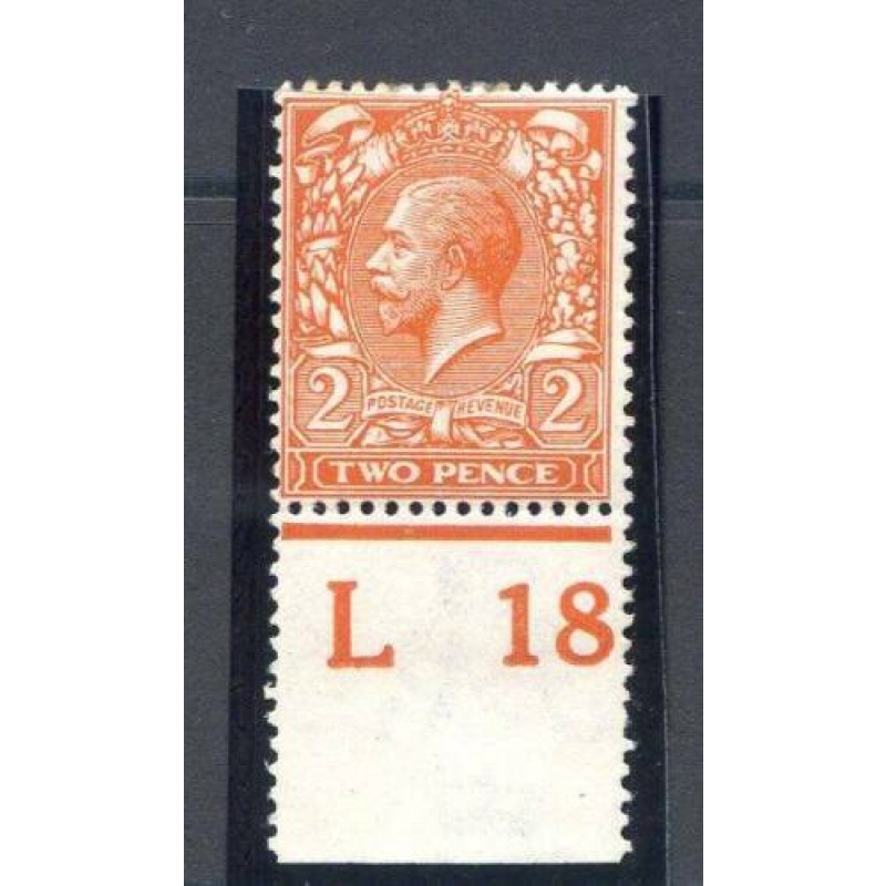 KGV 2dReddish Orange Spec N19 2 L18(P) Control Mounted Mint