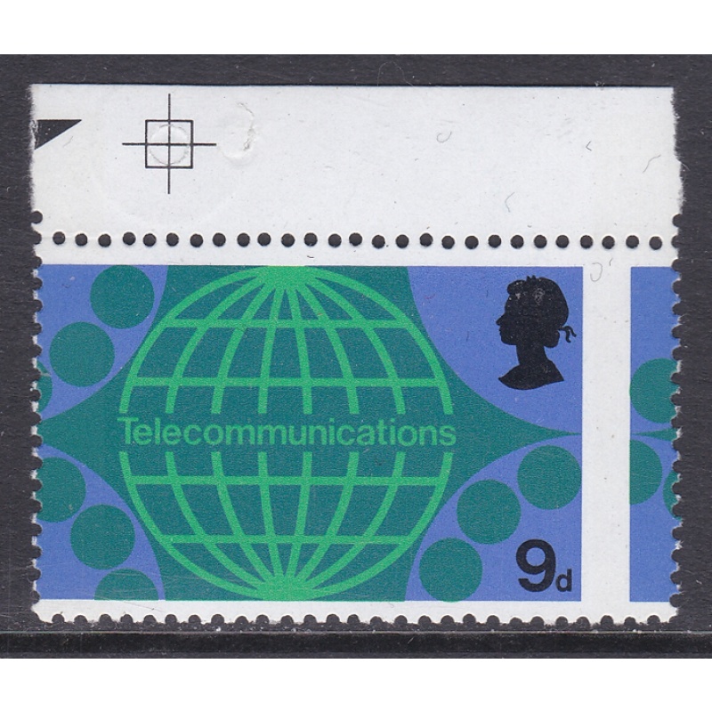 sg809 1969 9d P.O. Technology Huge Misperf UNMOUNTED MINT [SN]