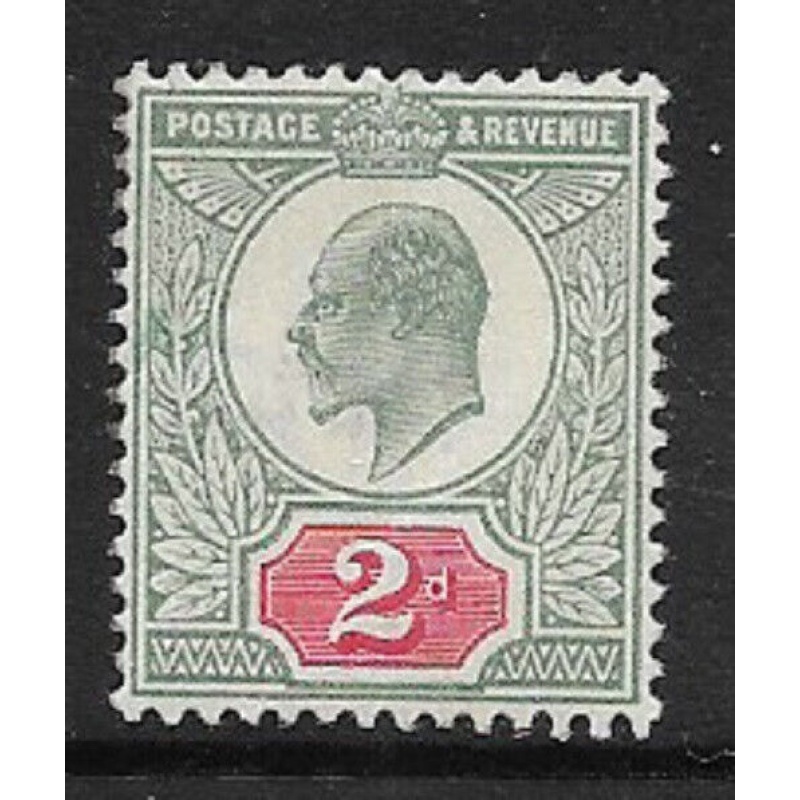 Sg 225 M11(2) 2d Pale Grey Green  Carmine Red De La Rue UNMOUNTED MINT