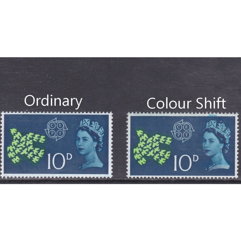 sg628 1961 4d CEPT Upward Shift of Blue  LIGHTLY MOUNTED MINT [SN]