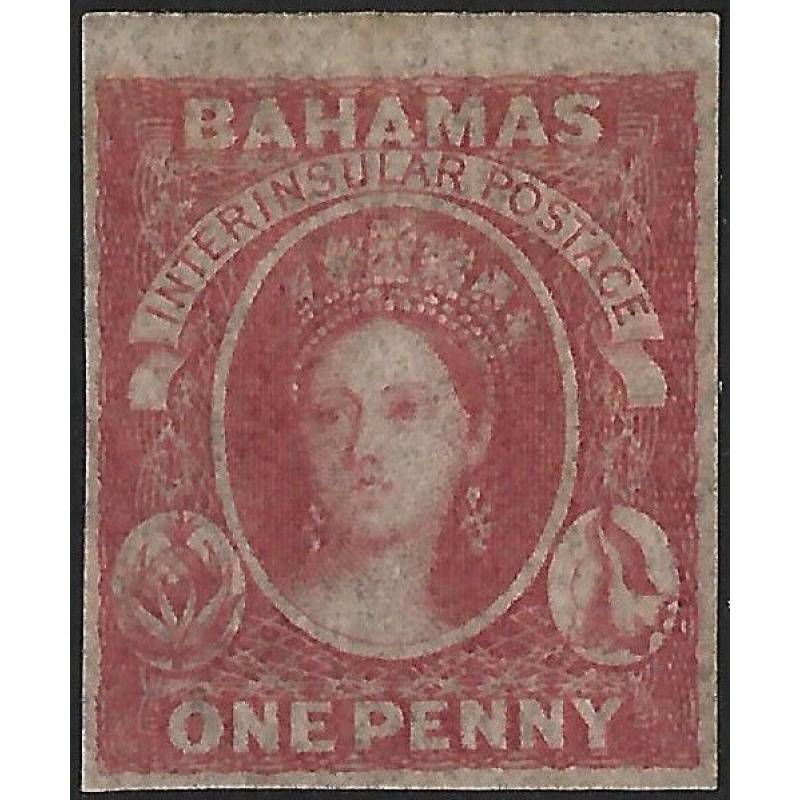 Bahamas Sg 2 - 1d. dull lake Marginal Thin Paper MM