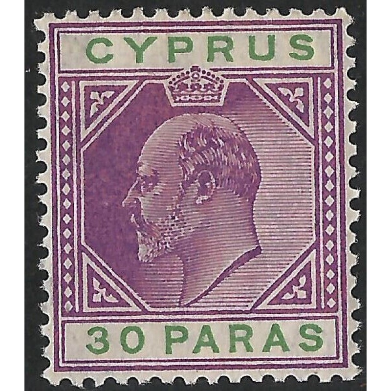 Cyprus Sg63 - 30pa. purple and green VLMM