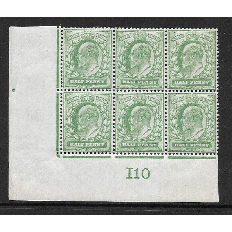 1907 M2(2) d Yellow Green Control I10 De La Rue perf H1 UNMOUNTED MINT