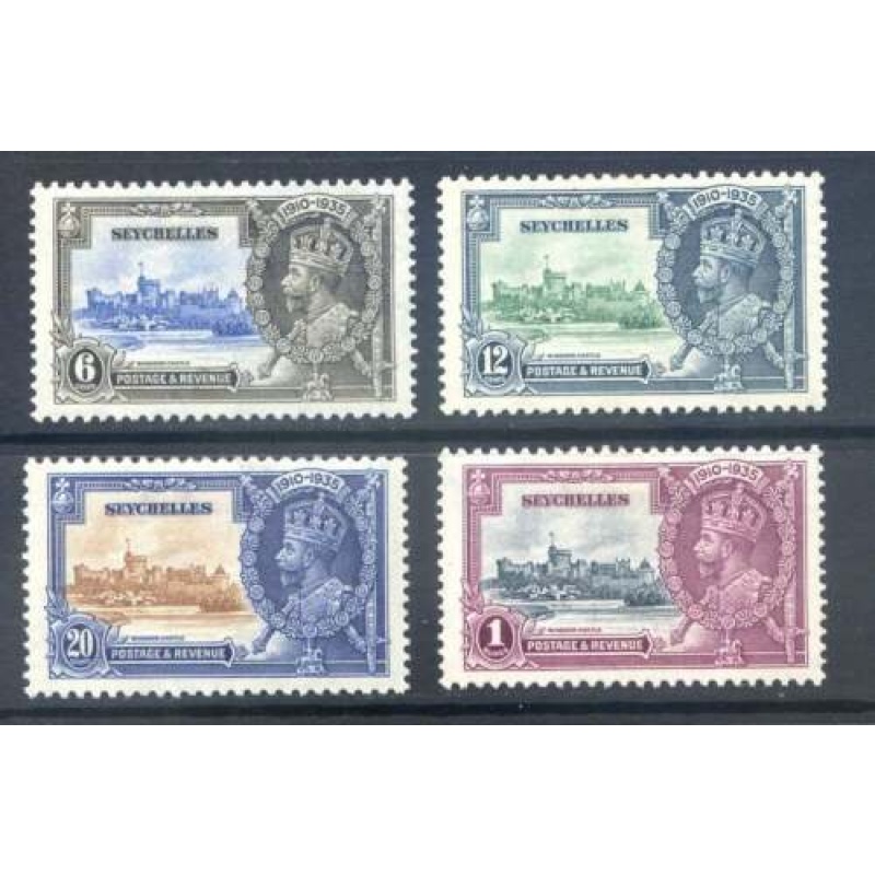 Seychelles 1935 Silver Jubilee Set SG128 131 Mounted Mint