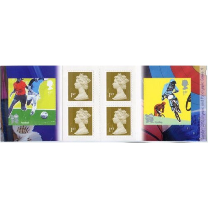 PM26 2010 Olympics no. 4 6 x 1st Self Adhesive Booklet