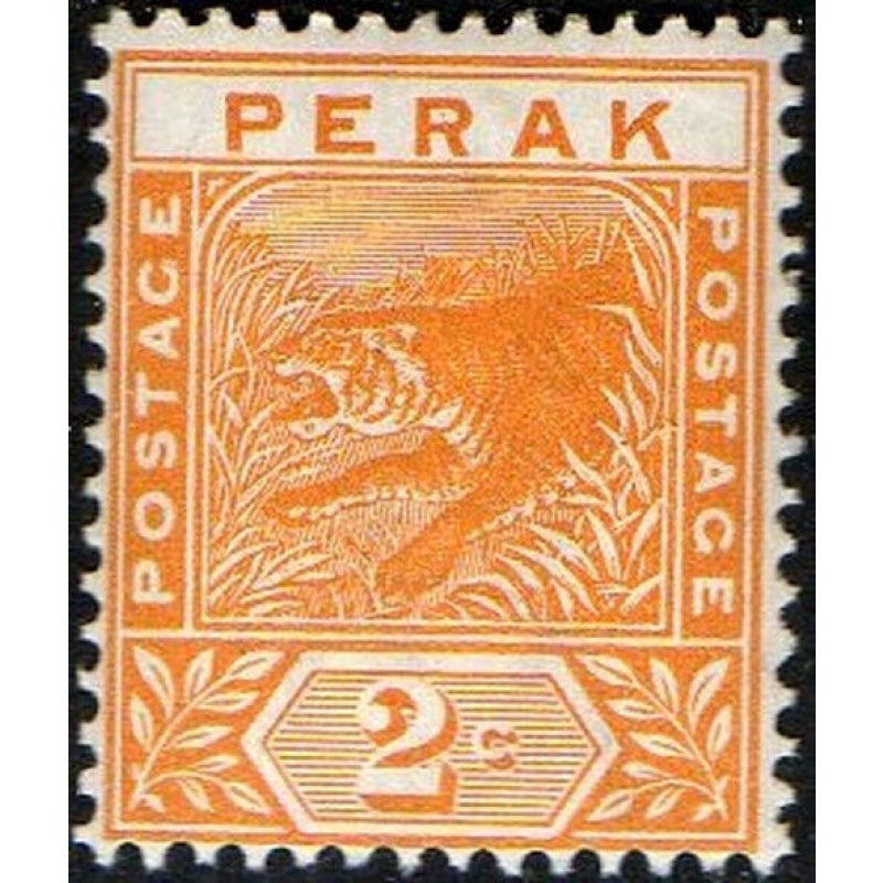 Malaya Perak Sg63 - 2c. orange 1892  MNH