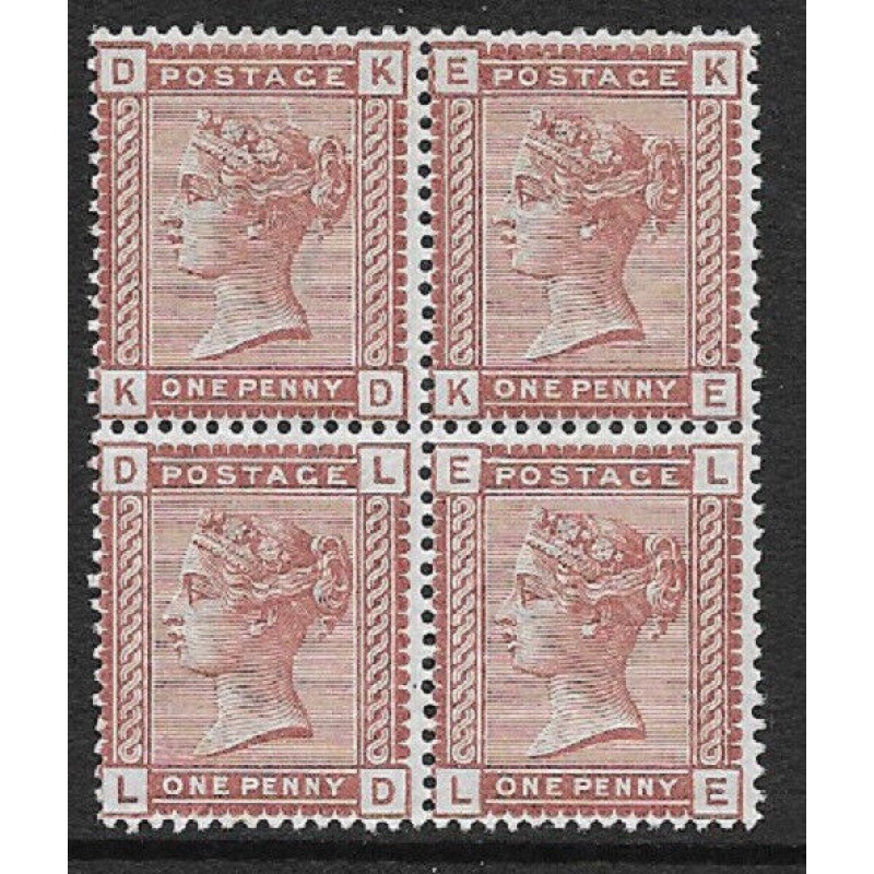 Sg 166 1d Venetian 1880-1881 Issue in block of 4 UNMOUNTED MINT MNH