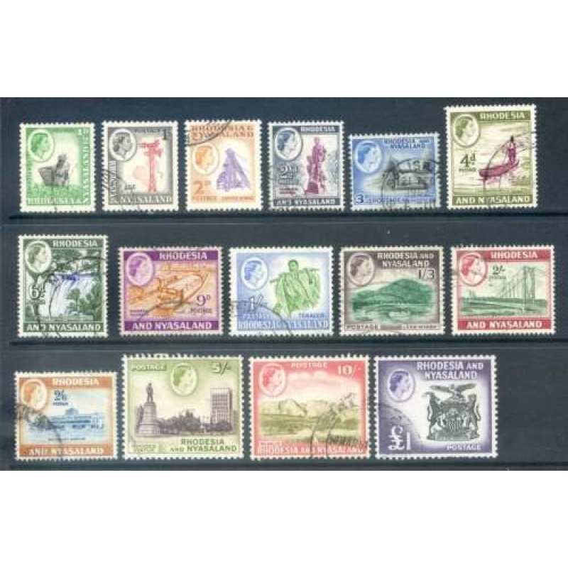 Rhodesia  Nyasaland 1959 Set SG18 31 Fine Used