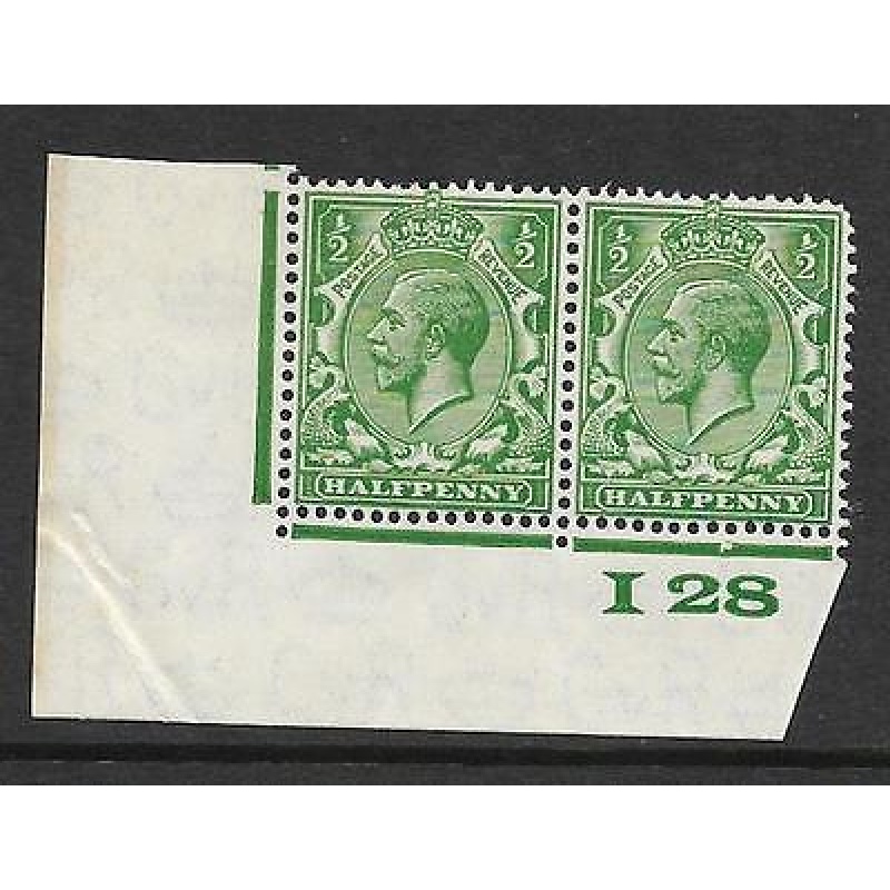 d Green Block Cypher Control I28 imperf UNMOUNTED MINT