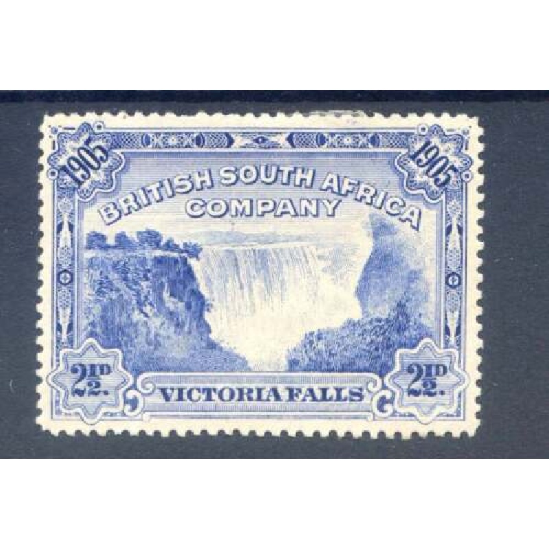 Rhodesia 2 1 2d Deep Blue SG95a Mounted Mint