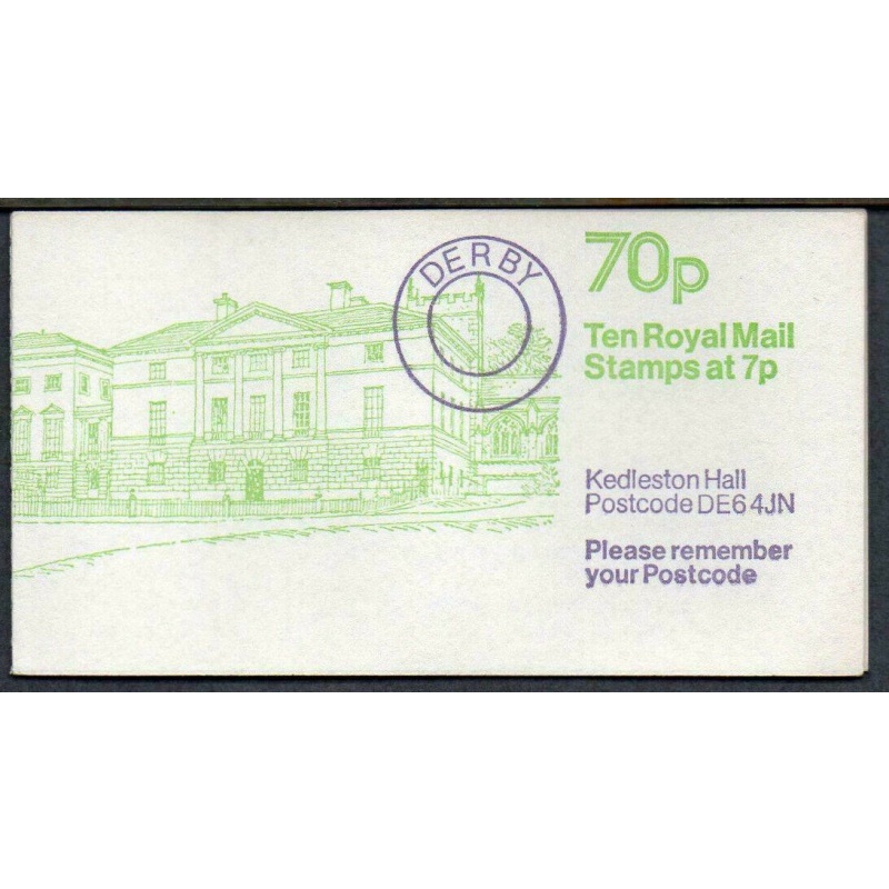 FD7b Feb 1979 70p Kedleston Hall Folded Booklet - Complete