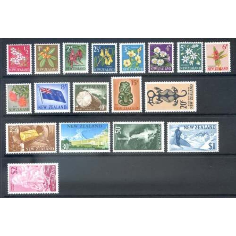 New Zealand 1967 Set SG845 862 Mounted Mint