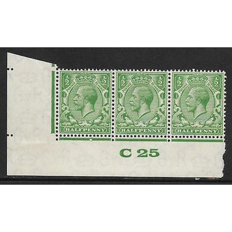 d Green Block Cypher Control C25 imperf UNMOUNTED MINT