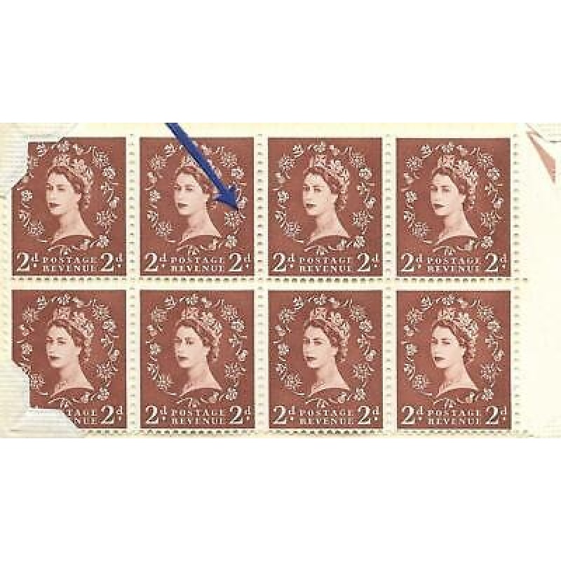 S38q 2d Wilding listed variety - white spot by Thistle retouched UNMOUNTED MINT