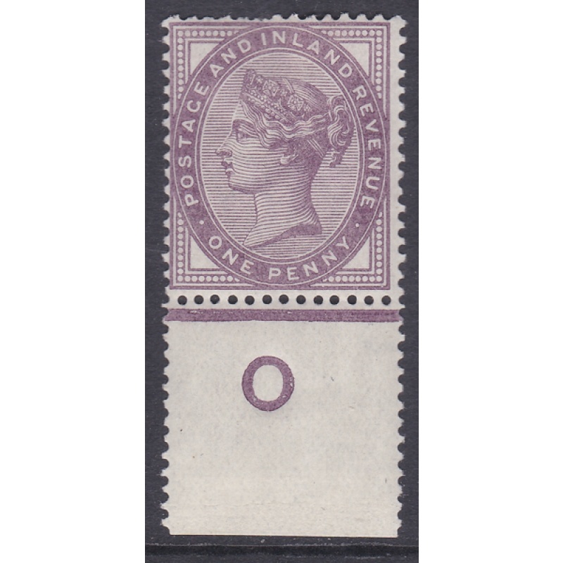 1d lilac control O perf single MOUNTED MINT