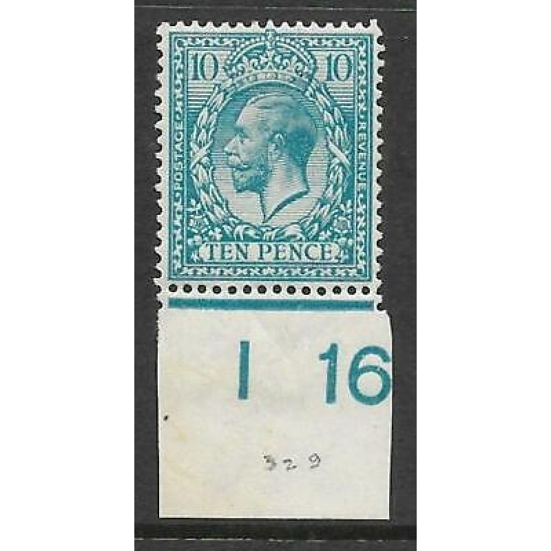 N31(4) 10d Greenish Blue Royal Cypher control I16 imperf UNMOUNTED MINT MNH