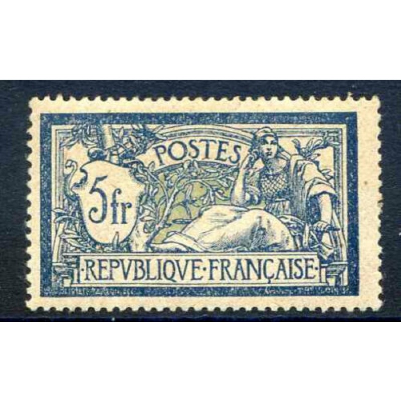 France 5f Blue and Yellow Yvert123a Unmounted Mint