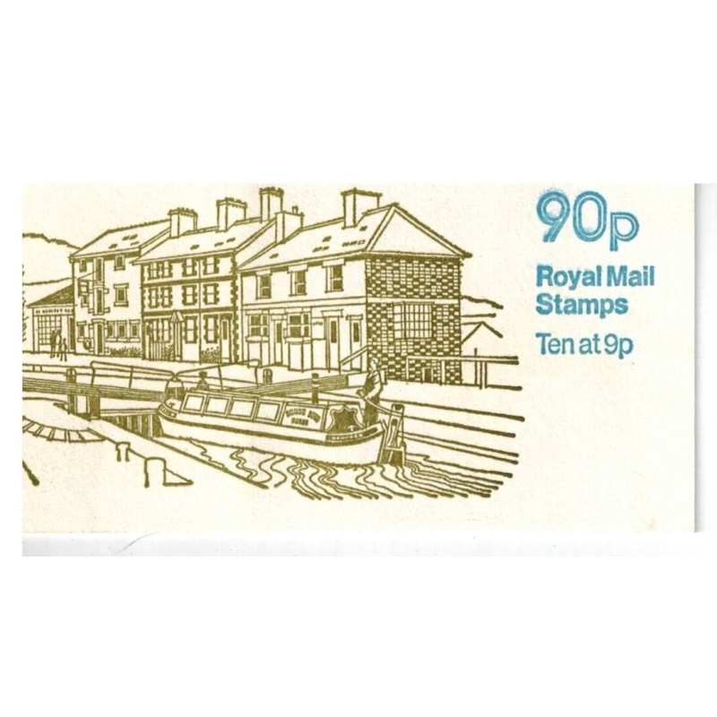 FG2b 1978-79 90p Grand Union Canal right margin Folded Booklet - good perfs