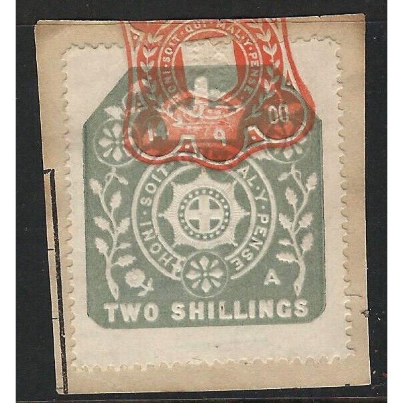 GB Revenue : General Duty Adhesive 2 Shillings