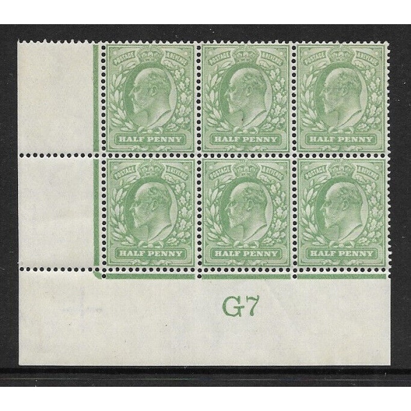 1907 M2(2) d Yellow Green Control G7 De La Rue UNMOUNTED MINT MNH