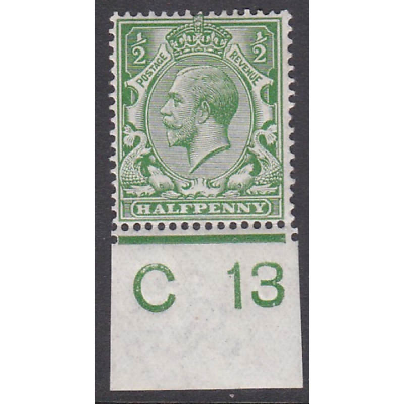 N14(11) d Bright Yellow Green Royal Cypher C 13 UNMOUNTED MINT MNH