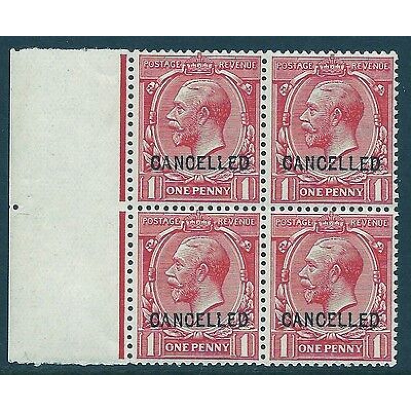 Sg 357w 1d Royal Cypher Overprinted CANCELLED UNMOUNTED MINT MNH