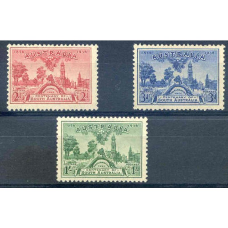 Australia SG161 163 Centenary set M M