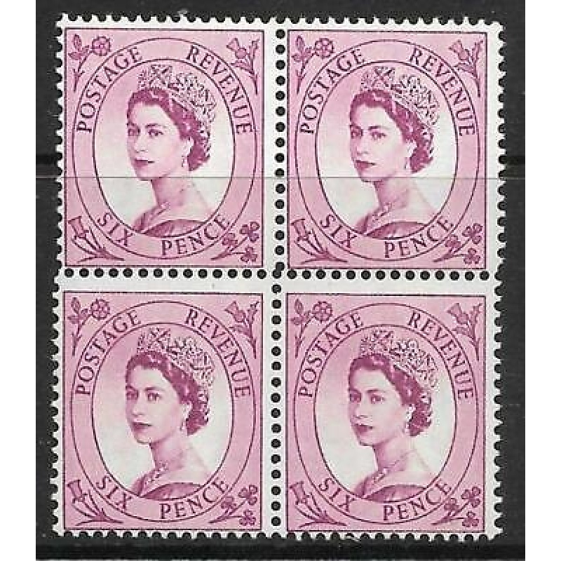 S106 6d Wilding Edward Watermark with perf shift UNMOUNTED MINT MNH