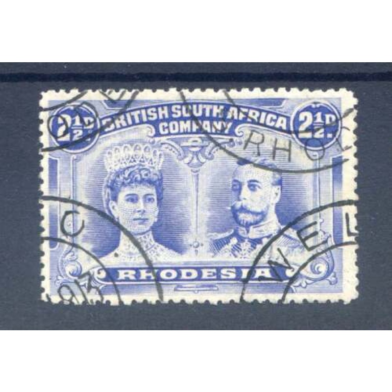 Rhodesia 2 1 2d Ultramarine SG131 Fine Used